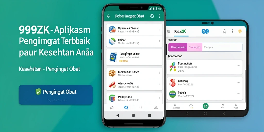 Antarmuka aplikasi Pengingat Obat yang mudah digunakan.