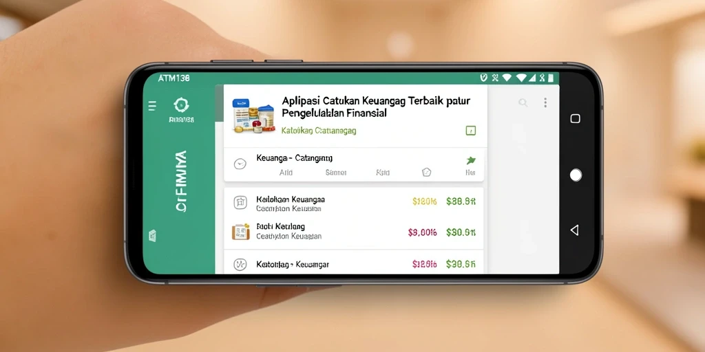 Tampilan antarmuka aplikasi Catatan Keuangan ATM138 yang bersih dan fungsional.