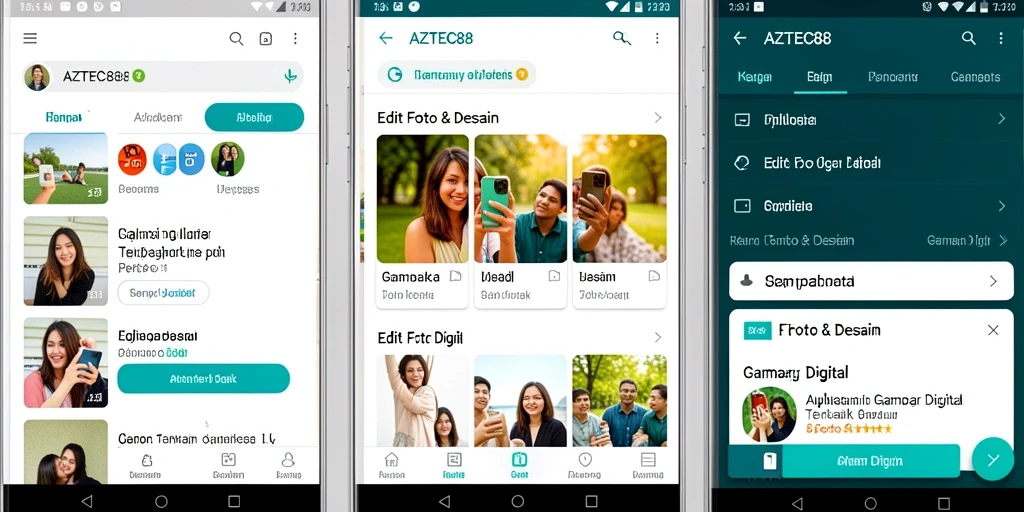 Tampilan antarmuka AZTEC88 yang modern dan intuitif.