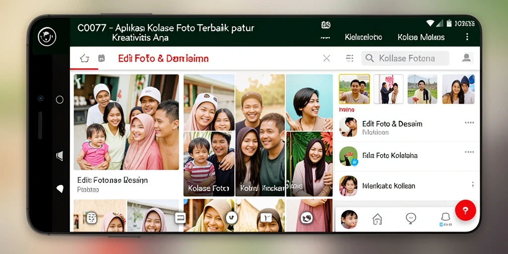 Antarmuka intuitif C0077 untuk membuat kolase foto yang menawan.