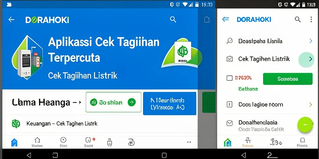 Tampilan antarmuka DORAHOKI yang sederhana dan informatif.