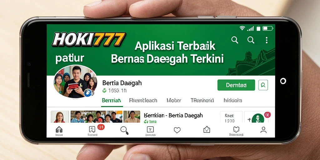 Antarmuka aplikasi HOKI777 yang sederhana dan informatif.