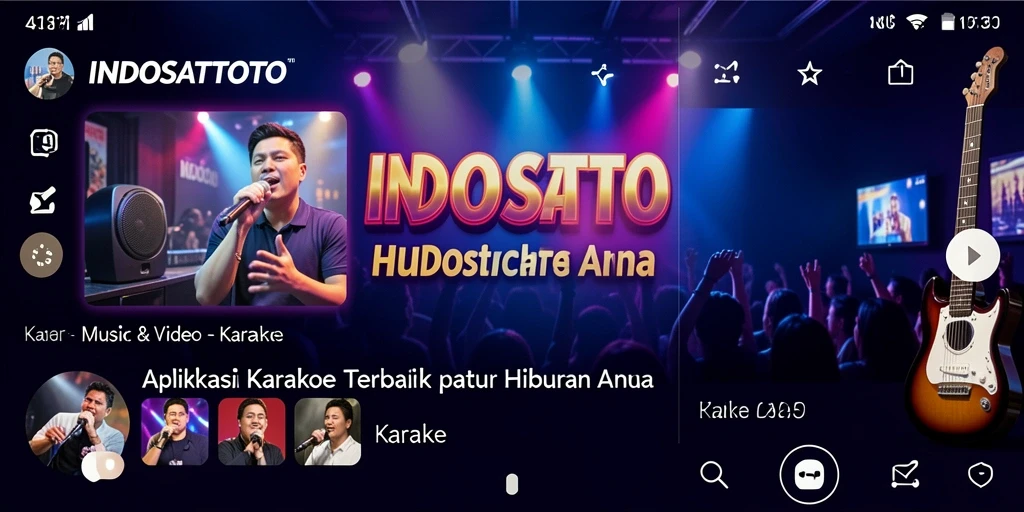 Antarmuka pengguna <strong>INDOSATTOTO</strong> yang menarik dan fungsional untuk karaoke.