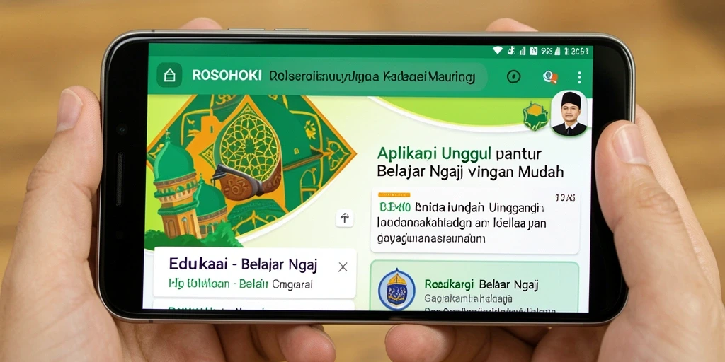 Tampilan antarmuka aplikasi ROSOHOKI yang ramah pengguna.