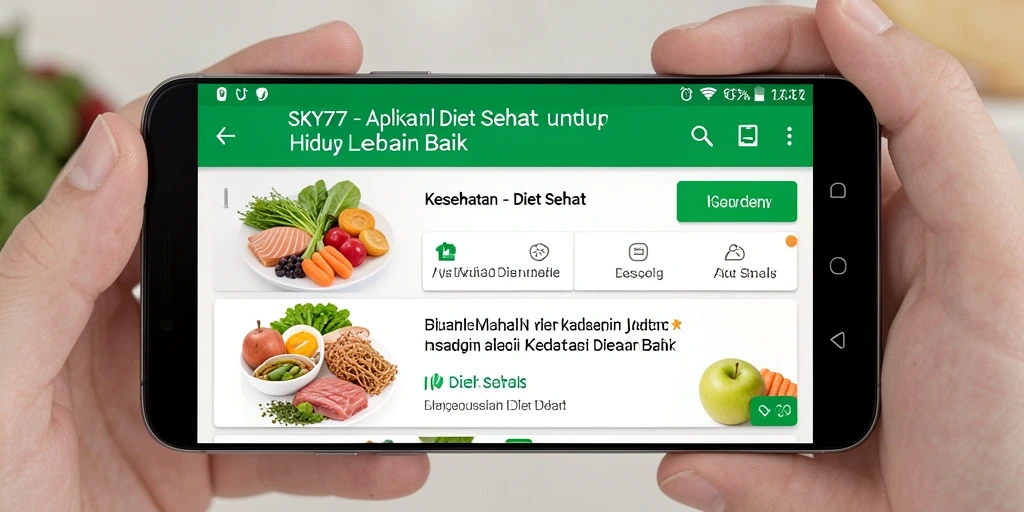 Antarmuka aplikasi SKY77 yang intuitif dan menarik.