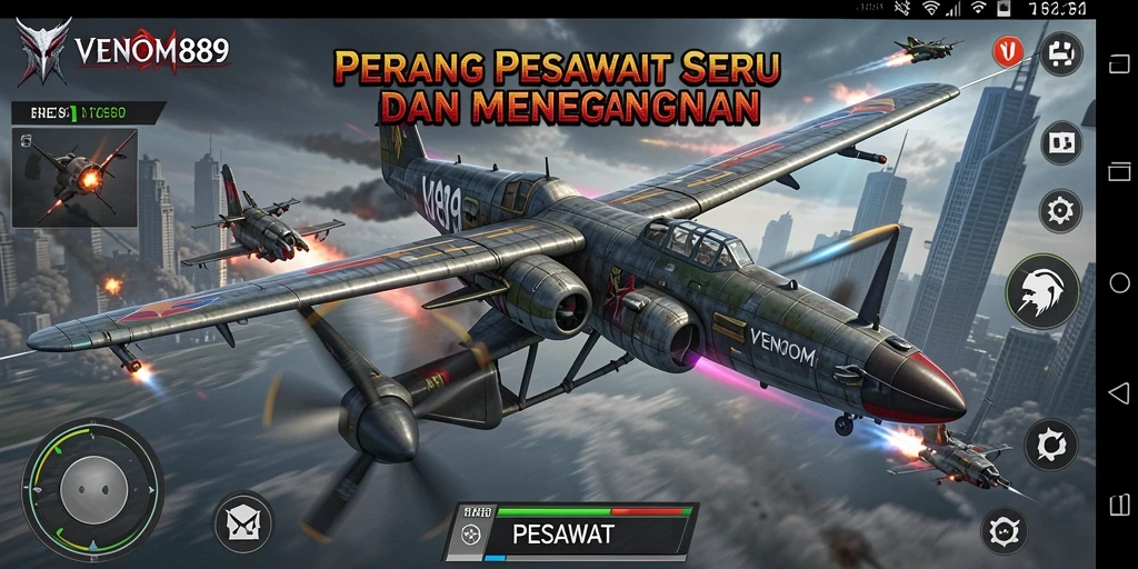 Antarmuka permainan <strong>VENOM889</strong> yang dinamis dengan grafik memukau.